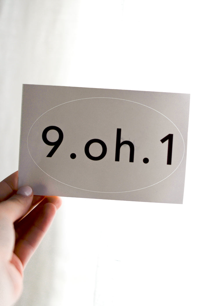 9.oh.1 Sticker